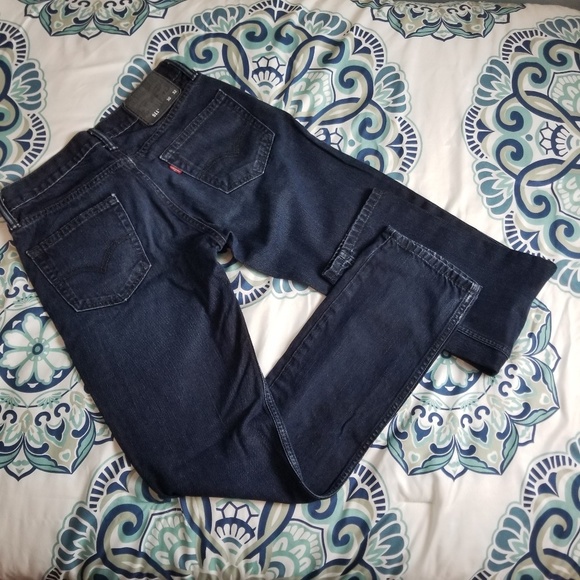 LEVI'S Mens Dark Wash 511 Denim Jeans 30/32 - Picture 3 of 4